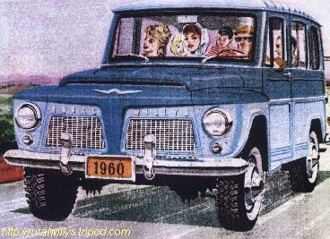 Rural Willys 4x2 1960 em imagem de propaganda da poca.