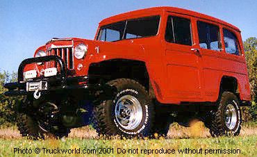 willys station wagon red 1957