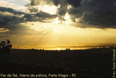 Por do Sol, Porto Alegre, RS, Brasil  07/2002