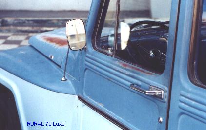 Rural 1970 Luxo 3000 porta e espelho