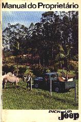 Capa do manual da Pick Up Jeep 1967