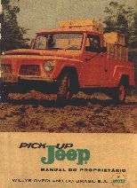 Capa do manual da Pick Up Willys 1961