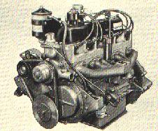 Vista do motor 6 cilindros BF-161